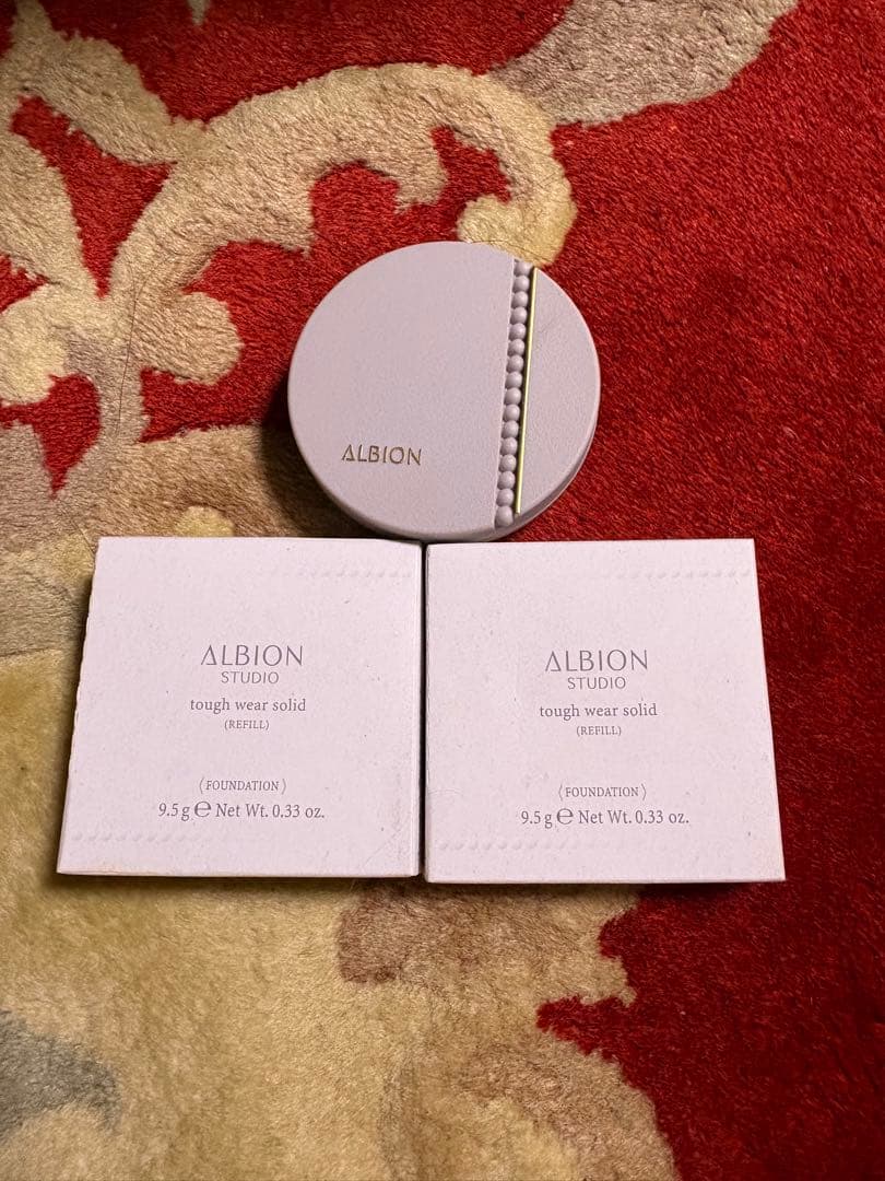新品ALBION STUDIOタフウェアソリッドファンデーション レフィル 2個