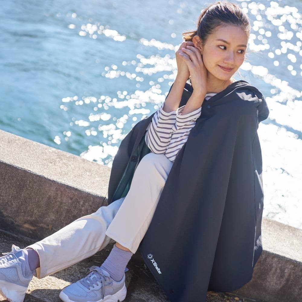 とーた　おまとめ　エックスシェルター 暑熱ポンチョ グリーン ワークマン