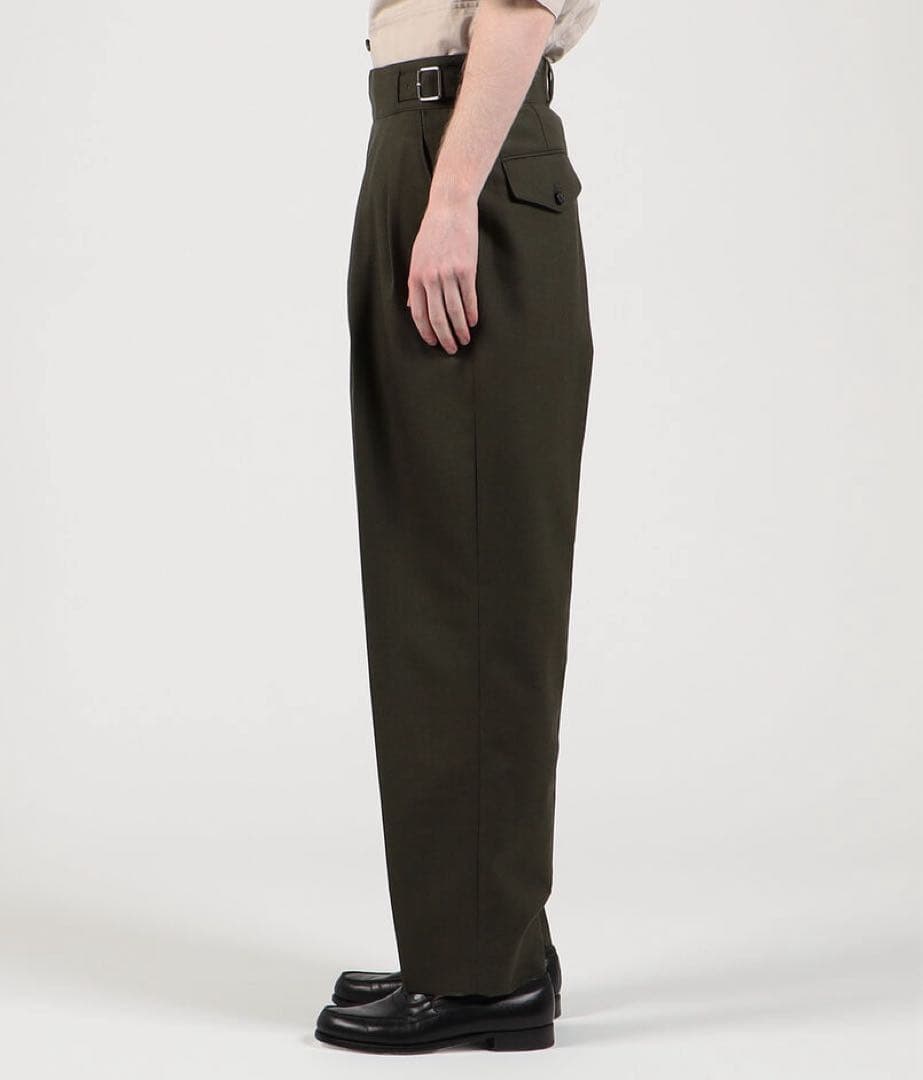 The CLASIK GURKHA TROUSER 黒緑46 M