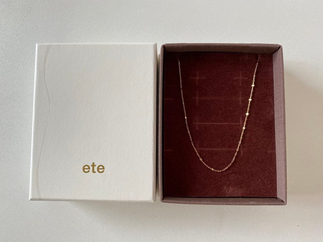 ete k10 ペタルチェーンネックレス
