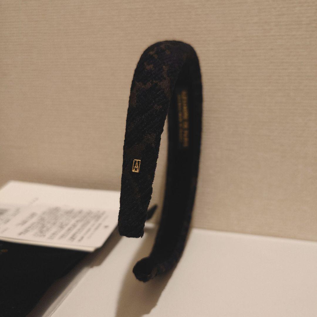 未使用　ALEXANDRE DE PARIS　カチューシャ　ベロア　花柄　豹柄