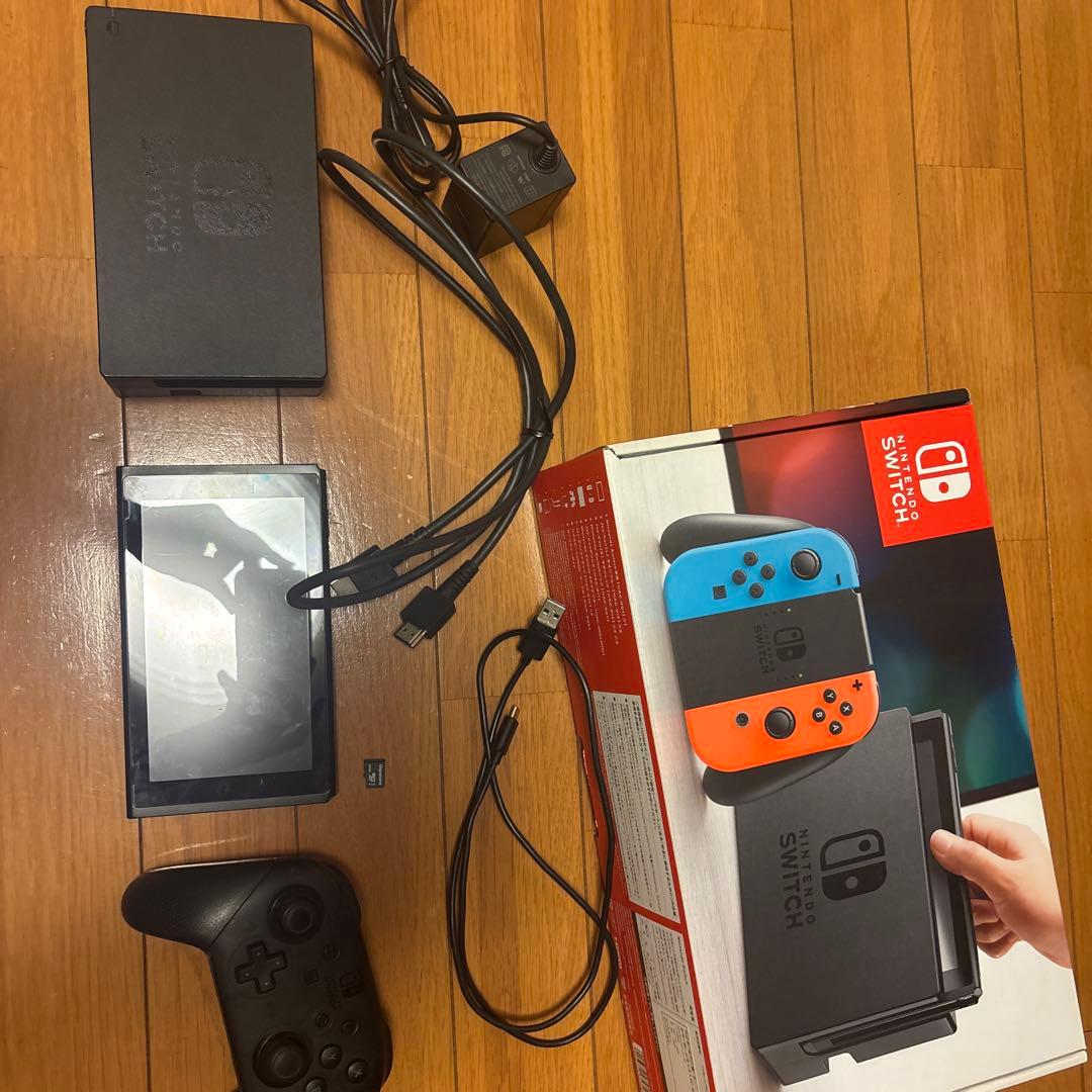 Nintendo Switch 本体 Proコントローラー付き SDカード付