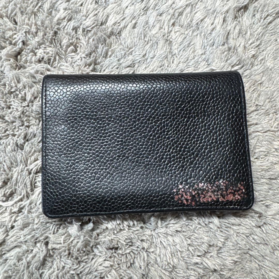 CHANEL シャネル 名刺入れ カードケース ココマーク キャビアスキン