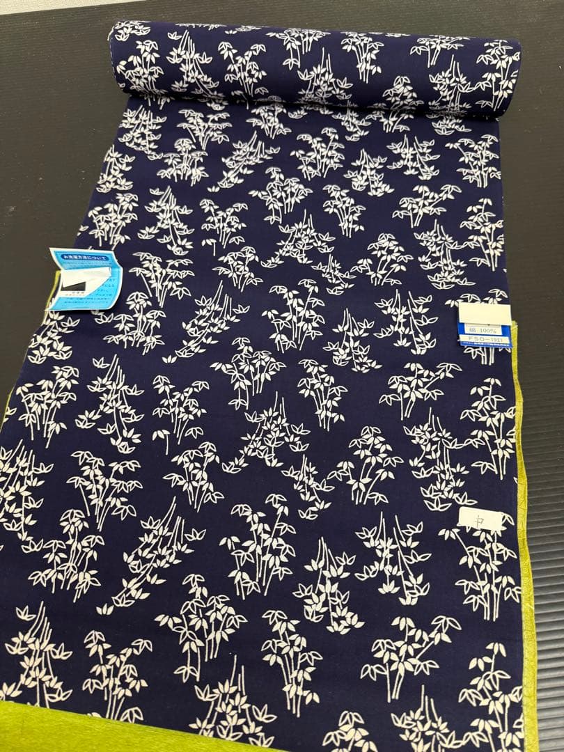 115)浴衣　反物　6点セット　綿　着尺