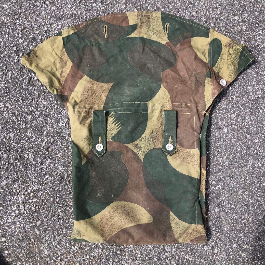 希少 ベルギー軍 ブラッシュストロークカモ パップテント 軍幕 シェルターハーフ