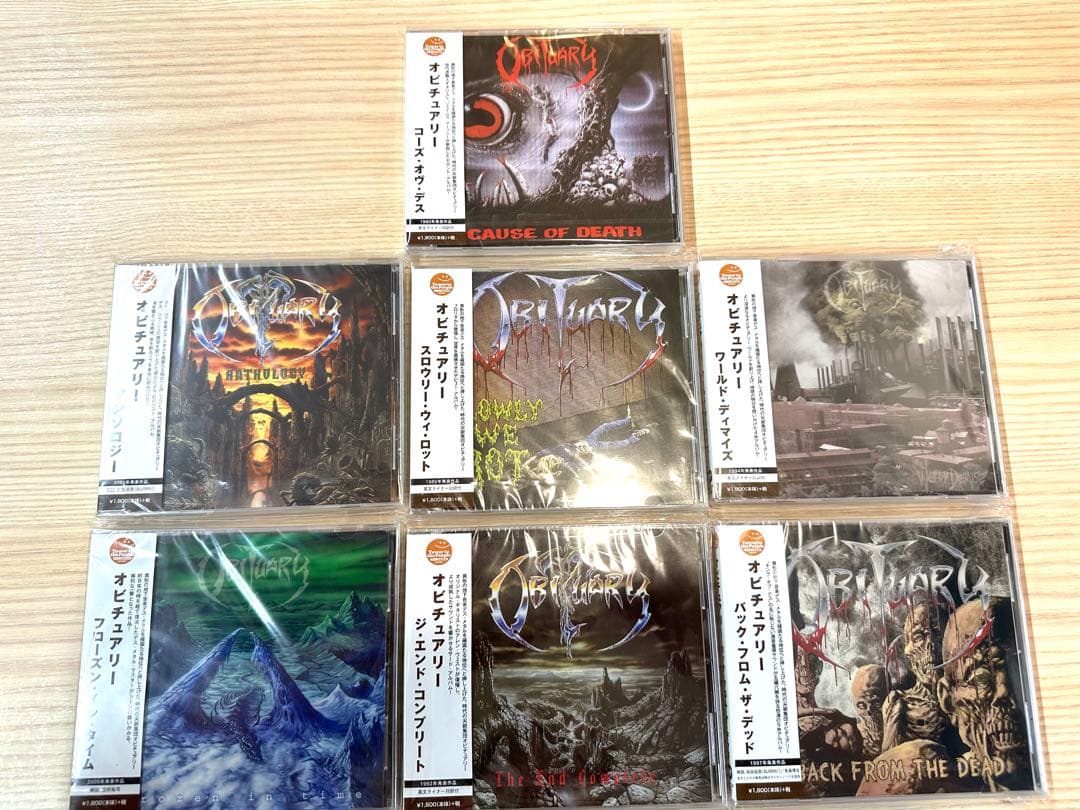 新品　未開封　オビチュアリー OBITUARY 7枚