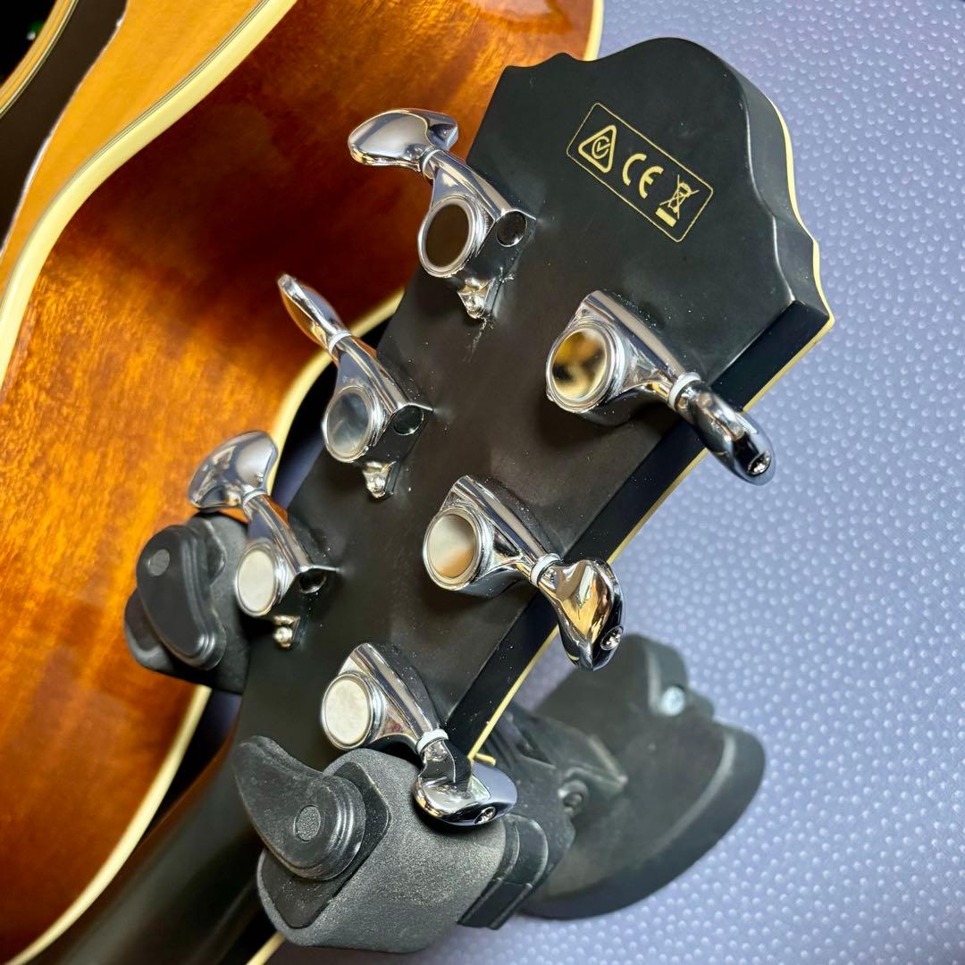 美品【トランスギター】IBANEZ AEG24-Ⅱ　単板、美しい虎目（値下げ中）