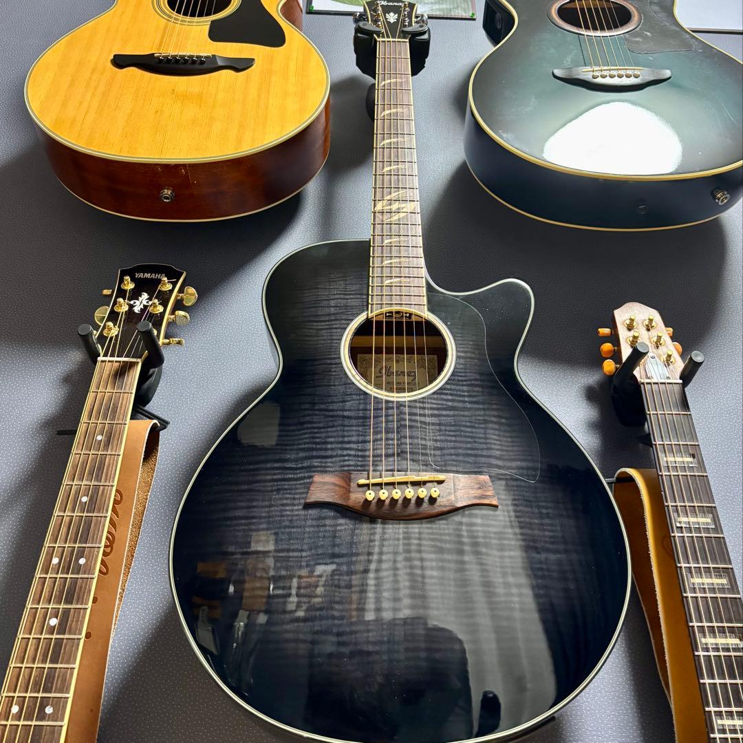 美品【トランスギター】IBANEZ AEG24-Ⅱ　単板、美しい虎目（値下げ中）