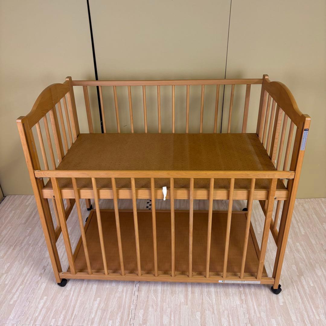 除菌清掃済　安心安全の日本製　スリーピー　ワンタッチハイベッド　ナチュラル