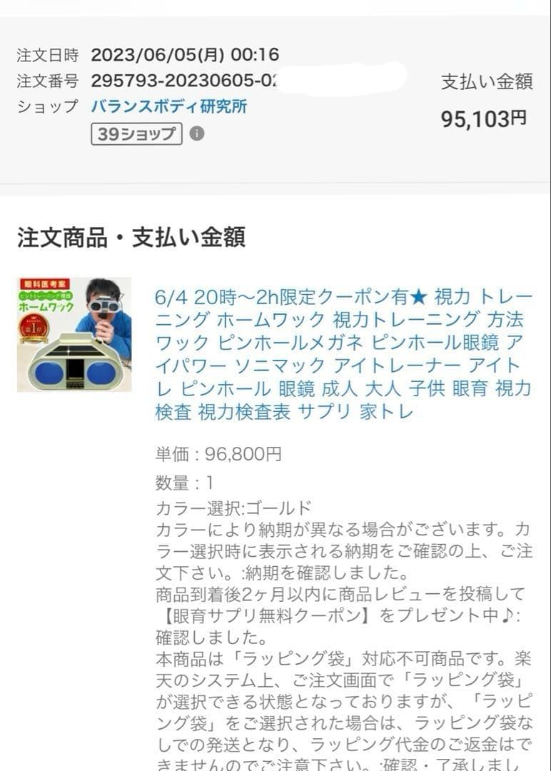 眼育総研　ホームワック　視力回復トレーニング