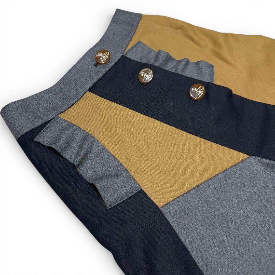 Vivienne Westwood 変形デザイン パッチワーク スカート オーブ