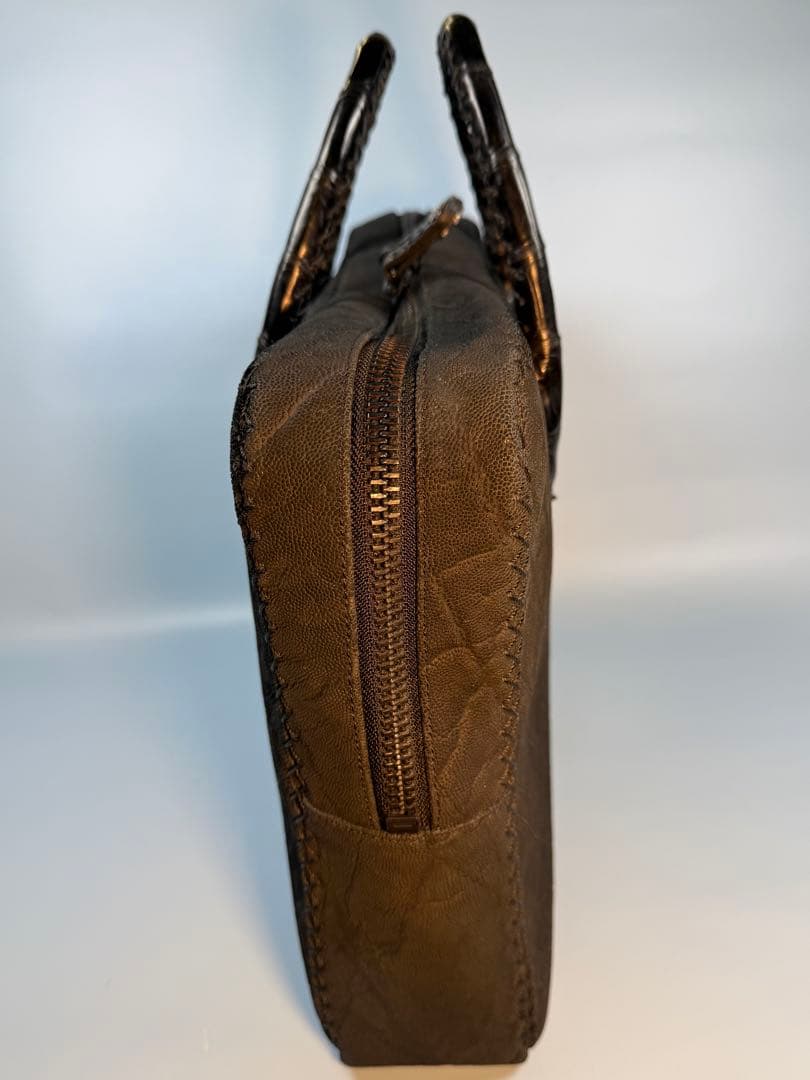 [限定品] FUNNY製STALLION,エレファント革手提げビジネスバッグ