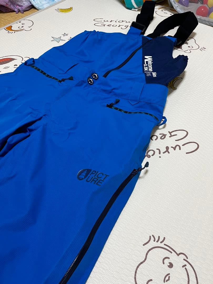 美品　picture organic clothing ビブパンツ