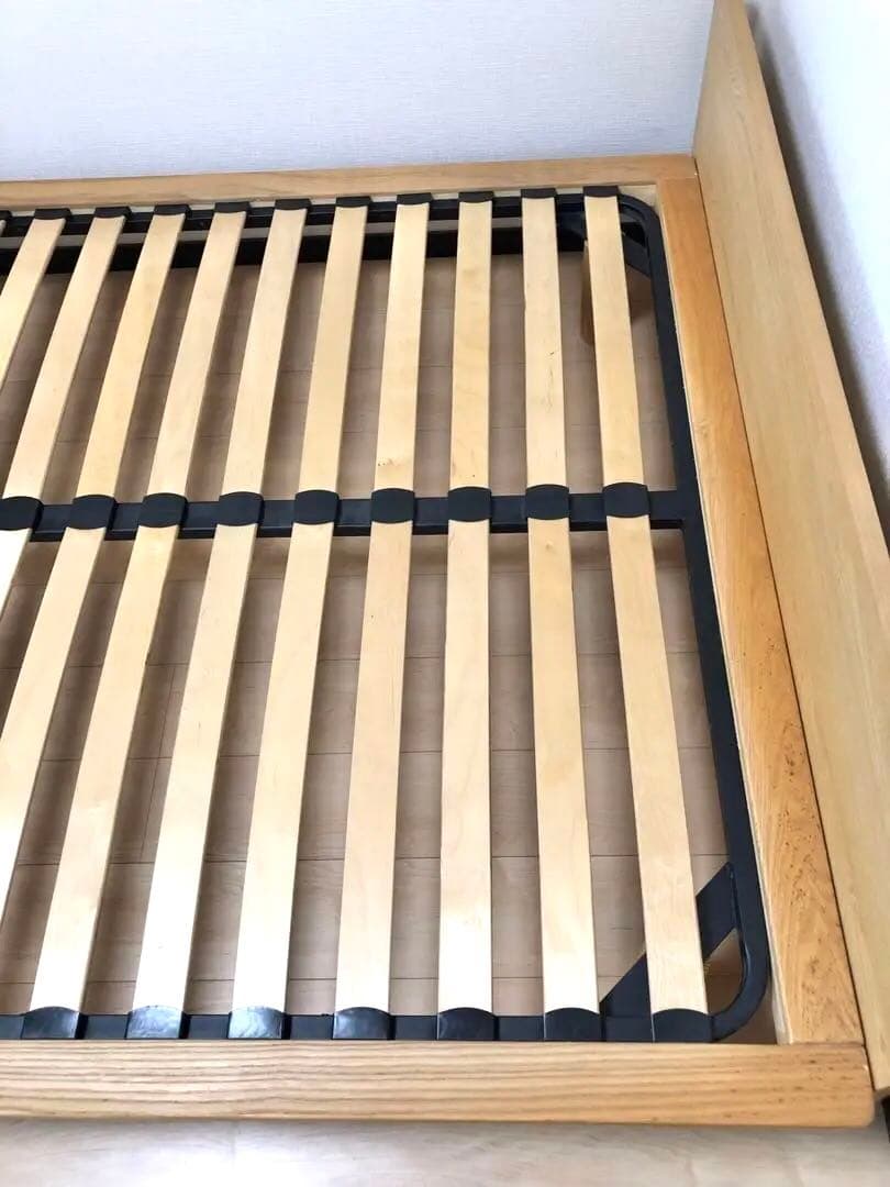 無印良品 ダブル ベットフレーム ナチュラル（+ヘッドボード）