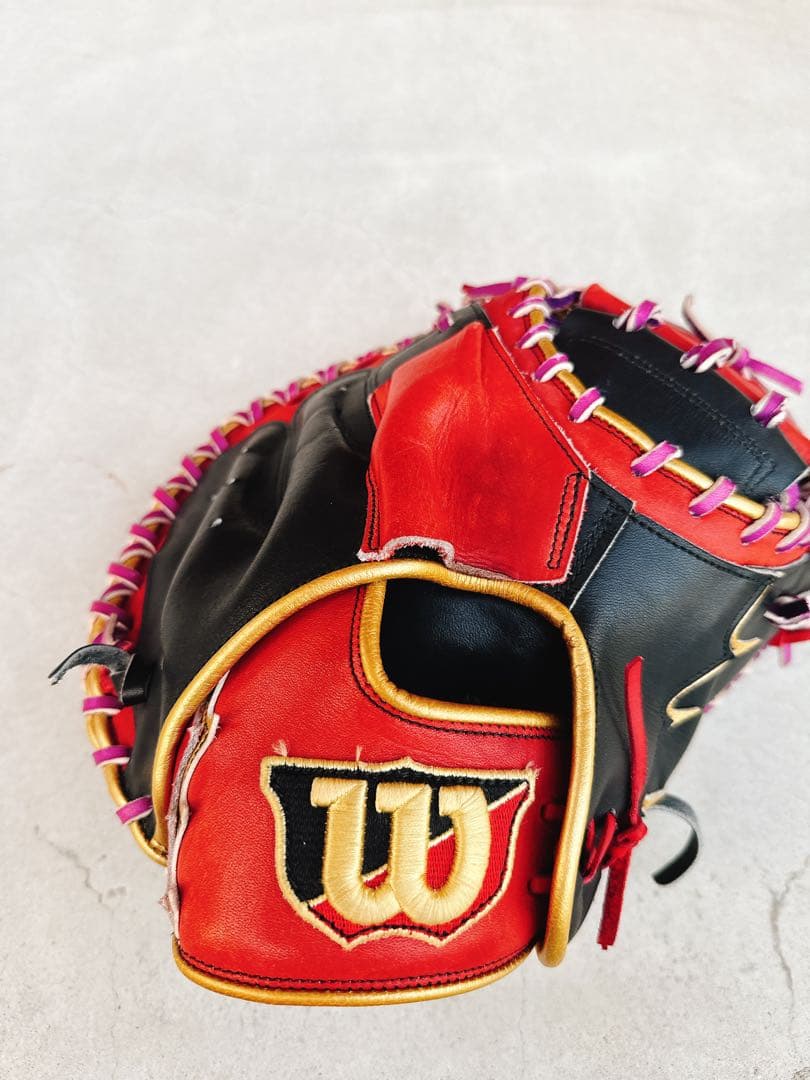 Wilson キャッチャーミット 赤/黒