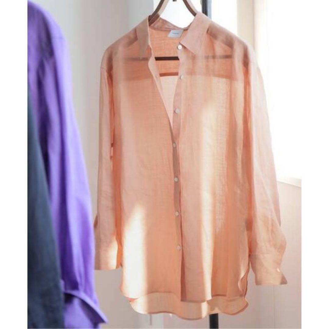 12時まで値下げ‼️未使用タグ付✨スピックアンドスパンラミーチュニックシャツリネン