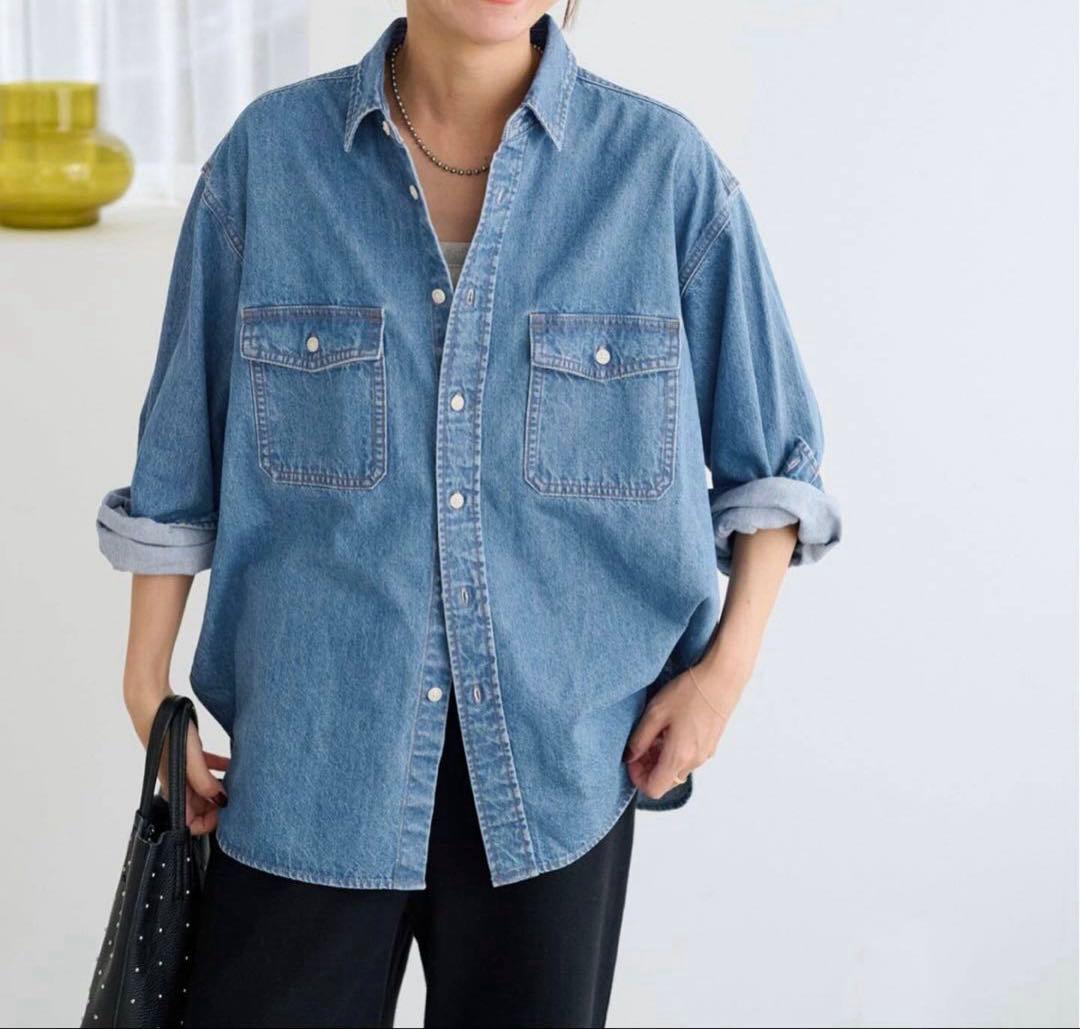 未使用✨完売✨ジャーナルスタンダードrelume デニムワークシャツ　羽織り