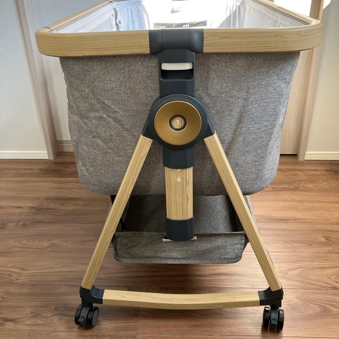 HZDMJ ベビーベット グレー　マット付き