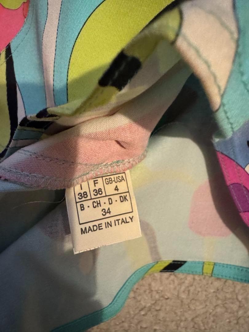 EMILIO PUCCI フラワーパターン ミニスカート　S　エミリオプッチ