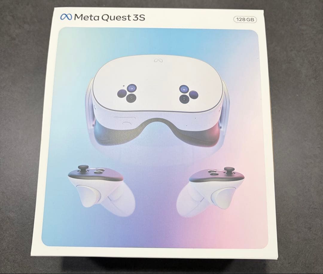 【ヘッドストラップ、フェイスカバー付き】メタクエスト3s 128gbモデル