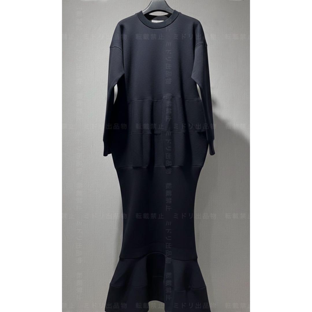 【専用】ENFOLD ダークネイビー PEPLUM DRESS ペプラムドレス