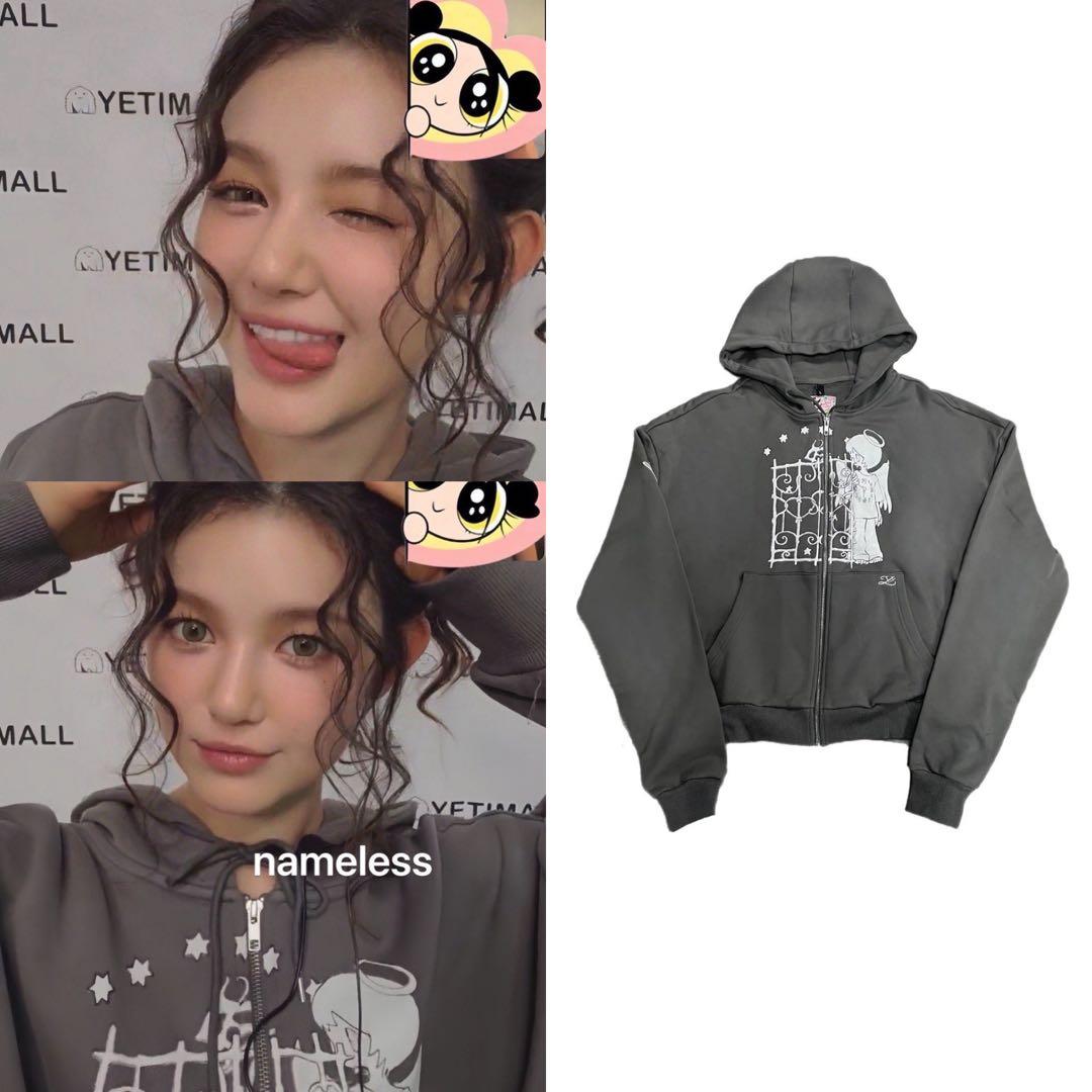 トップス yumin ha time angel hoodie