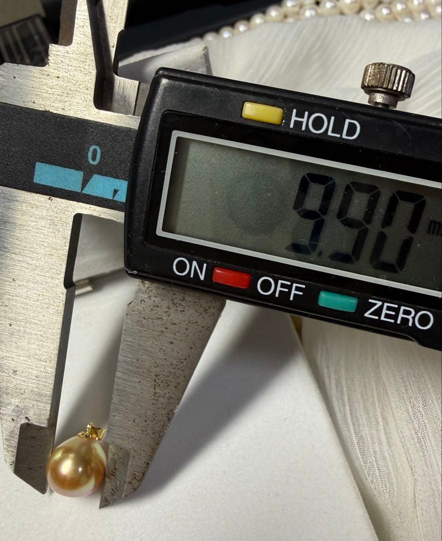 A6830 18k 南洋真珠　金珠　ネックレス　トップ　天然真珠パール　本真珠