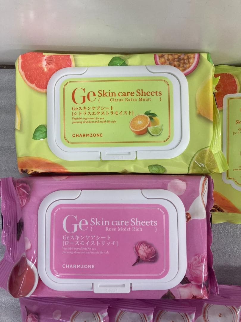 Ｆ-019-10チャームゾーン Geスキンケアシート フレッシュシトラスプラス