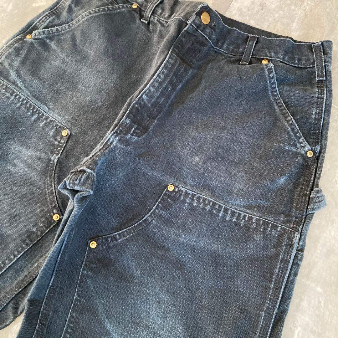 激渋USA製✨Carhartt（W34）ダブルニーペインターパンツ/ワーク