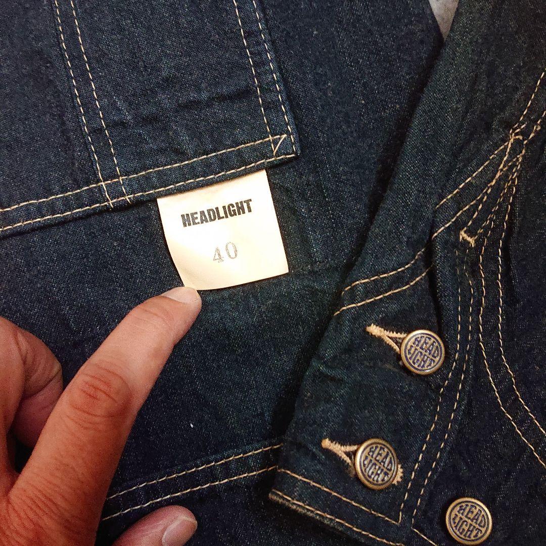【新品・未使用】HEADLIGHT デニムカバーオール サイズ40 アメリカ製