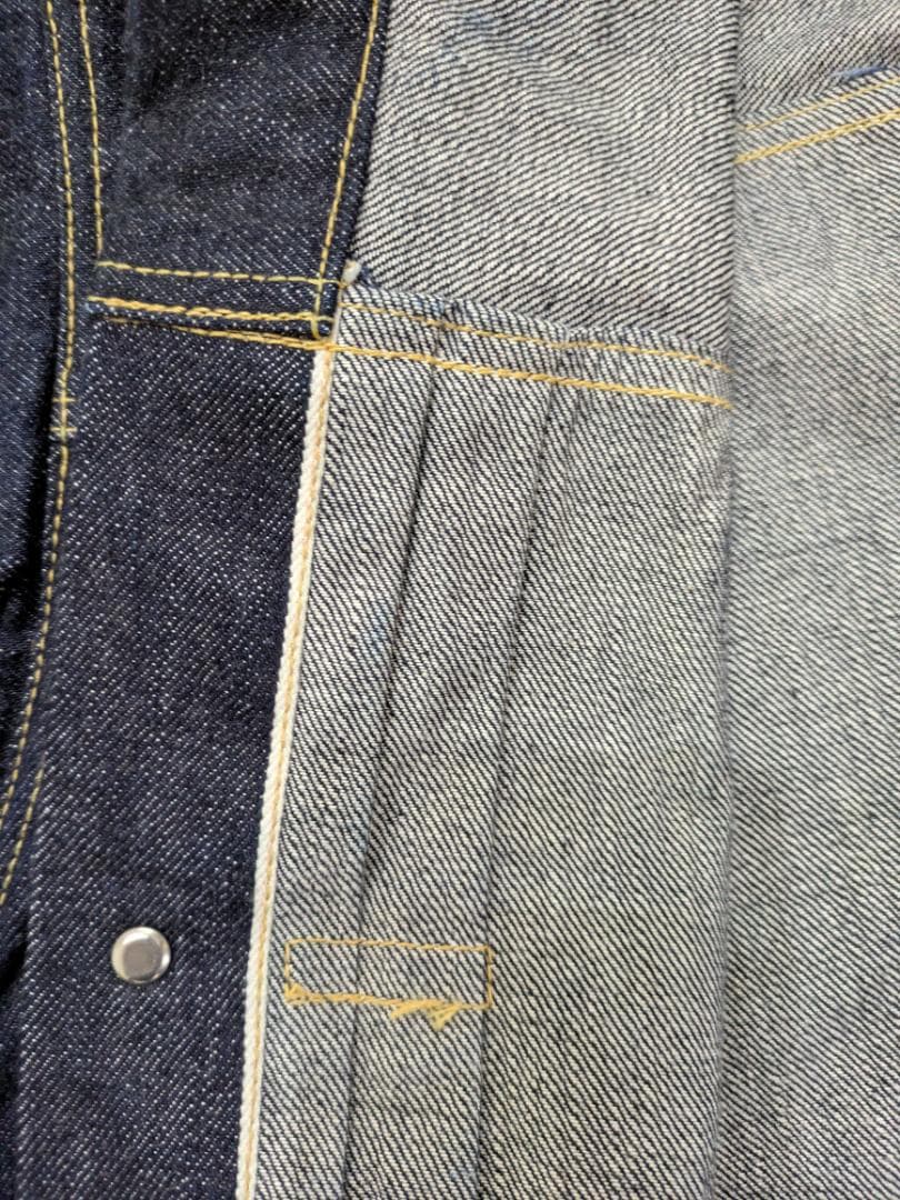 大戦モデルデニムジャケット ハンドメイド 42 Mサイズ Tバック