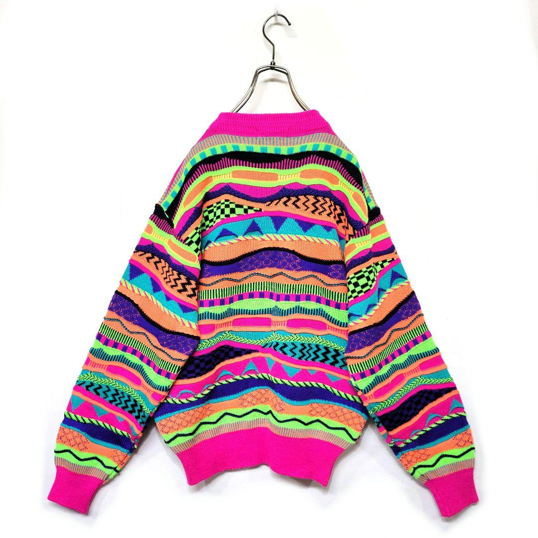 【美品】80's vintage Free Essel Japana 3Dニット