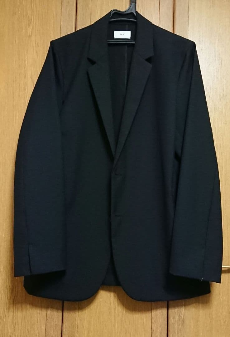 ATON WOOL TROPICAL TAILORED JACKET 04 黒