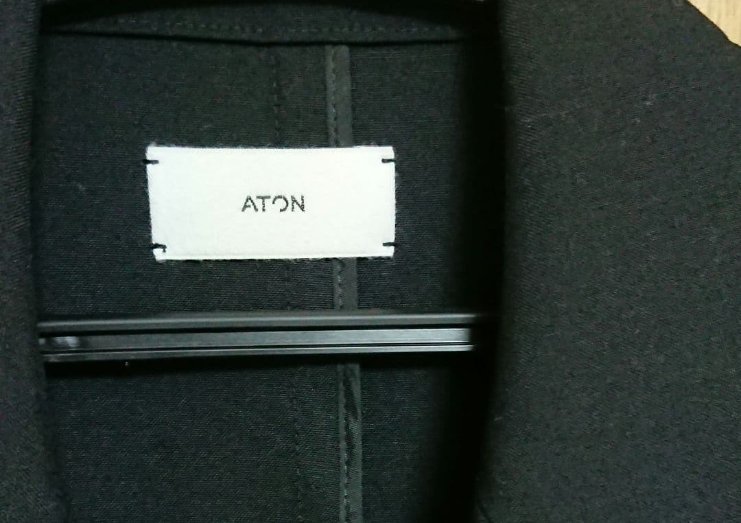 ATON WOOL TROPICAL TAILORED JACKET 04 黒