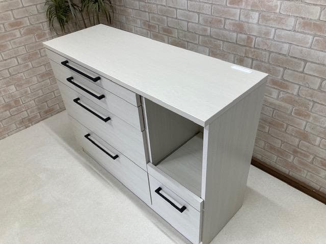 カウンター　キッチン　120幅　国産　レンジ台　収納　ホワイト　新品