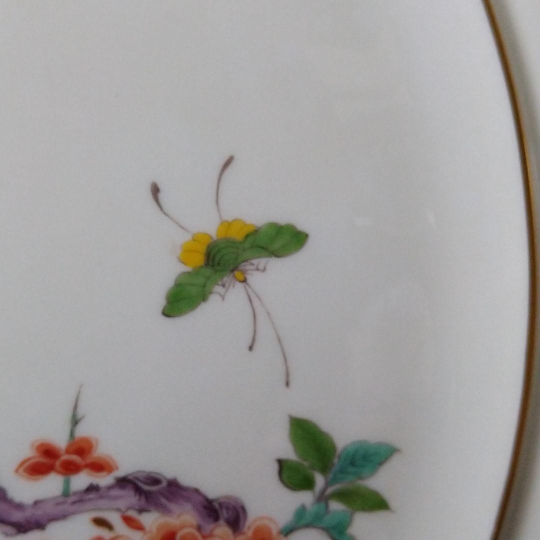 ✤マイセン(Meissen)シノワズリ額装陶板画✤『鳥と花』