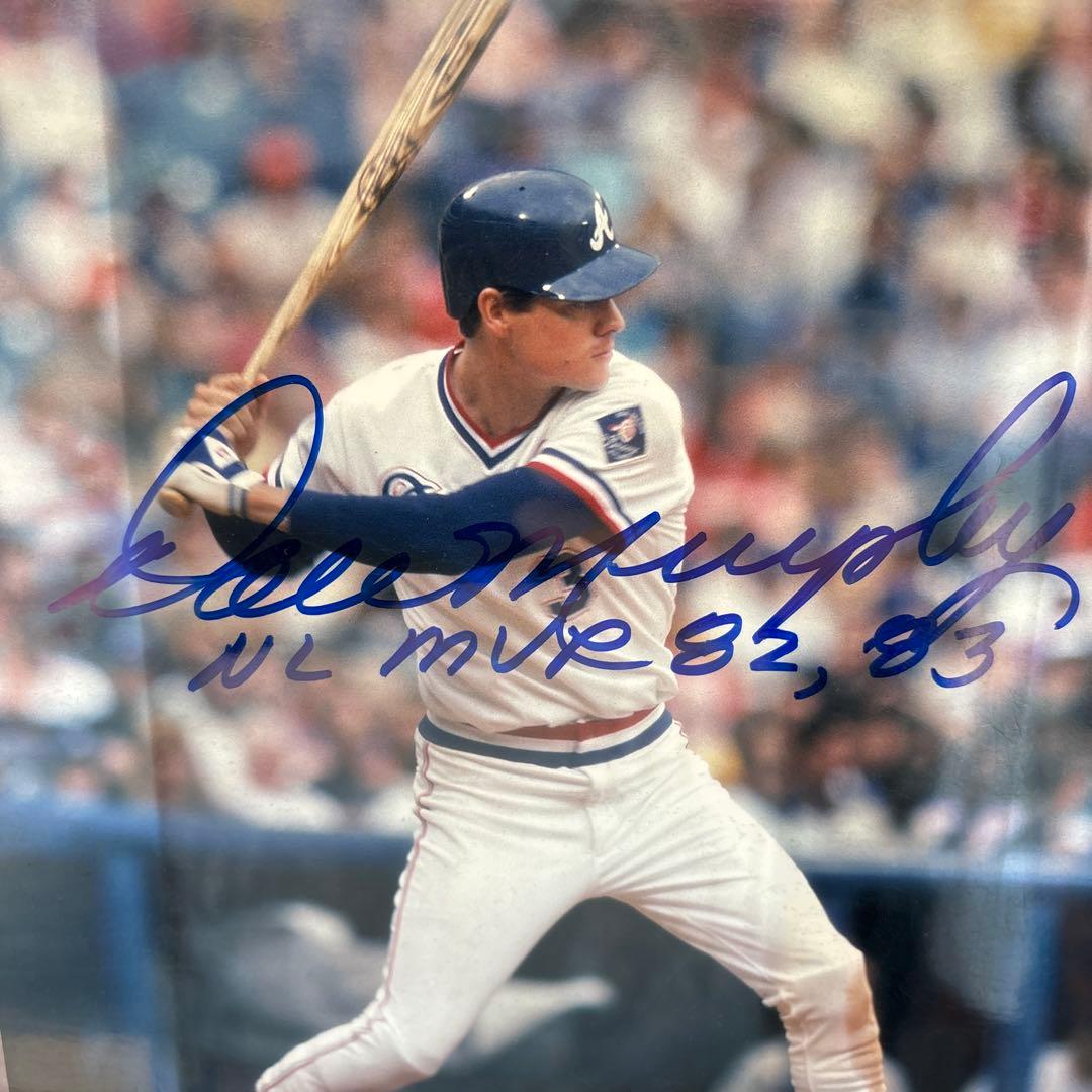 【4月 SALE】MLBデール・マーフィー 直筆サイン写真 MVP 82,83