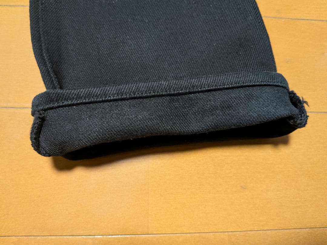 IRON HEART 9643Z 21oz黒鎧 ブラック デニム ジッパーフライ