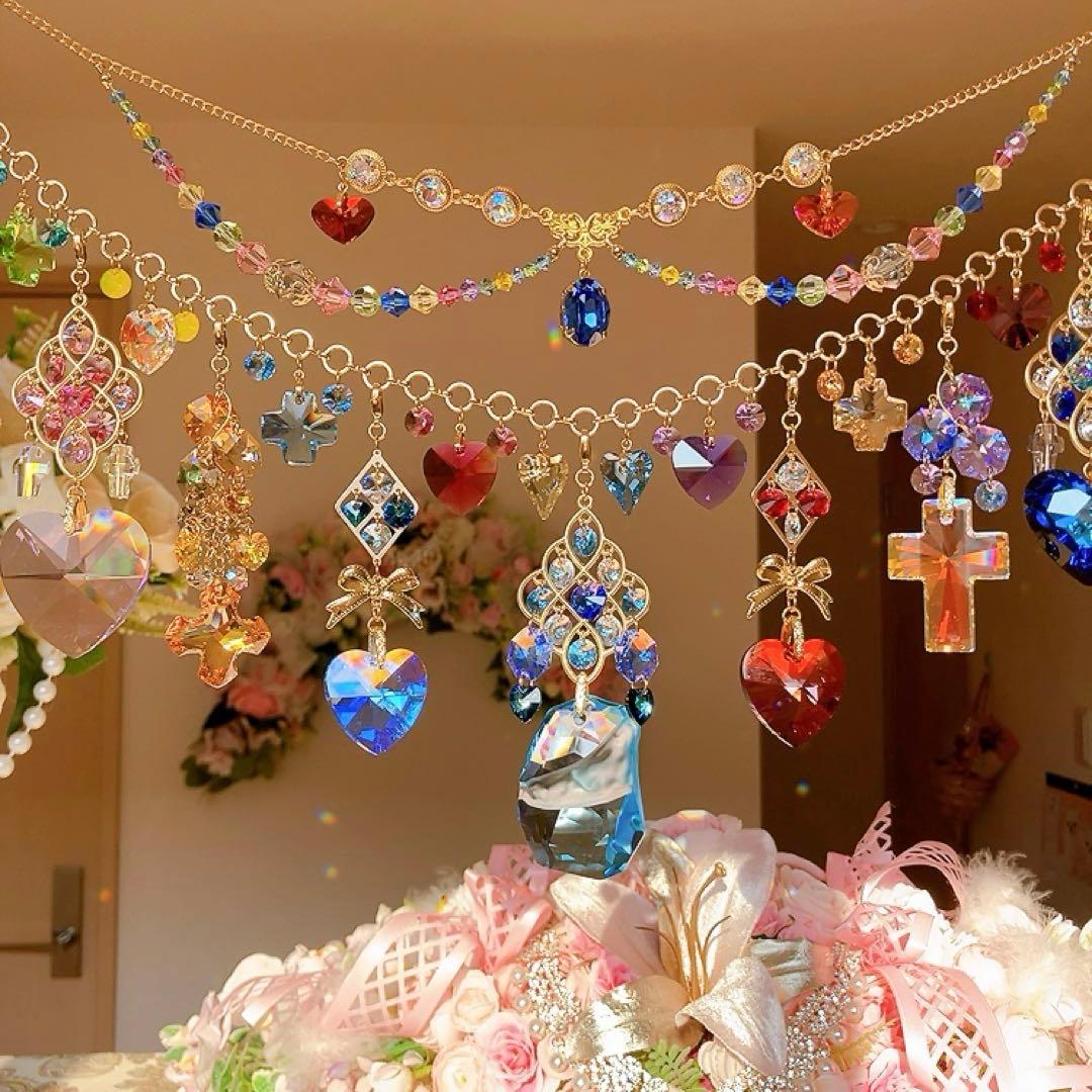 さーちん様♡*.スワロフスキー♡ガーランド.。.:*☆♡*.+サンキャッチャー