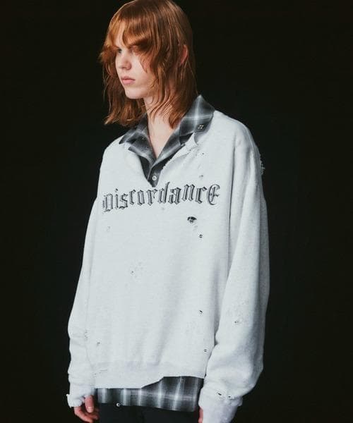 Children of the discordance ダメージスウェットグレー