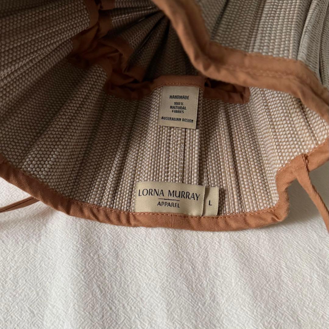 【美品】LORNA MURRAY｜フリル付き麦わら帽子