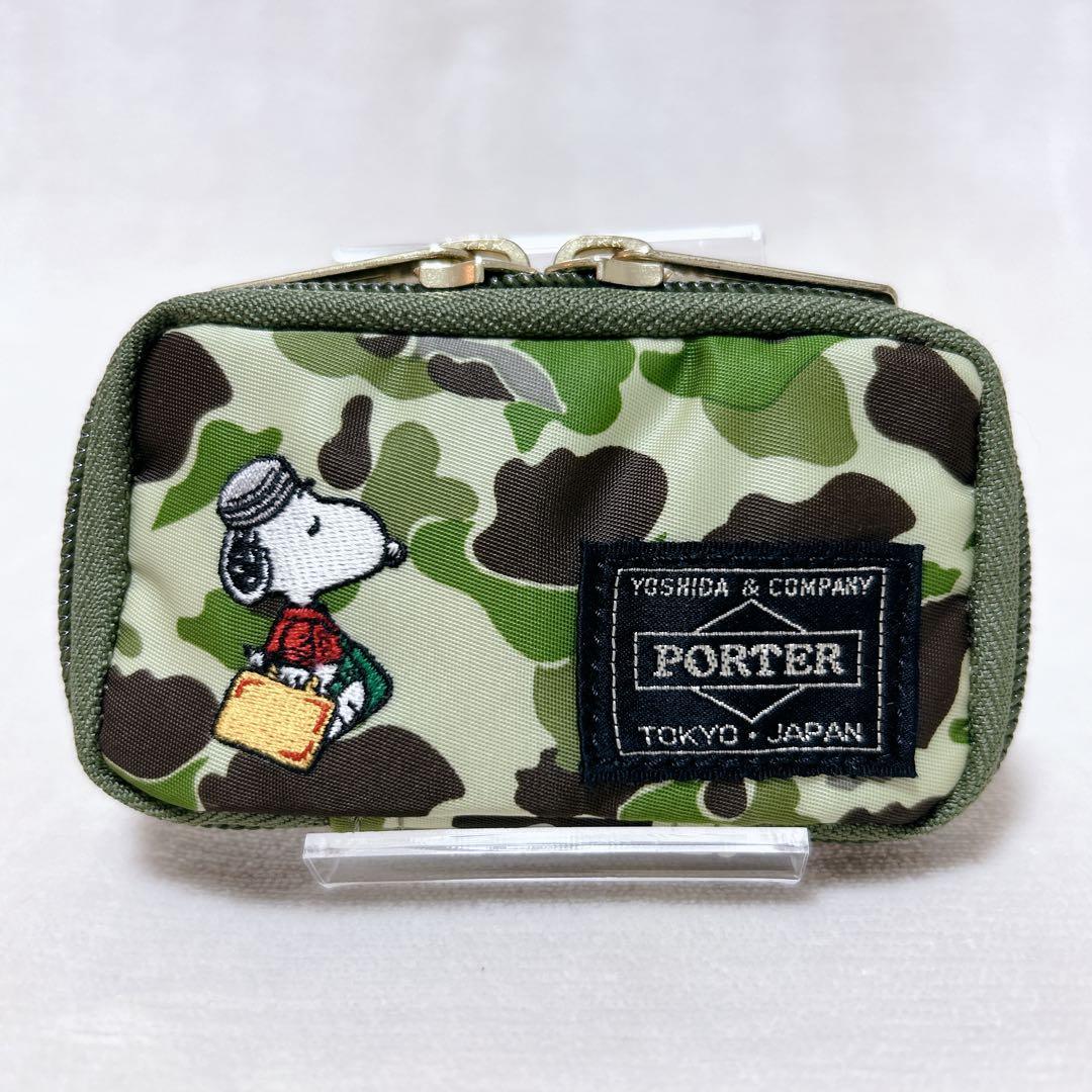 ✨美品✨PORTER スヌーピー コラボ カモフラ 6連キーケース 限定