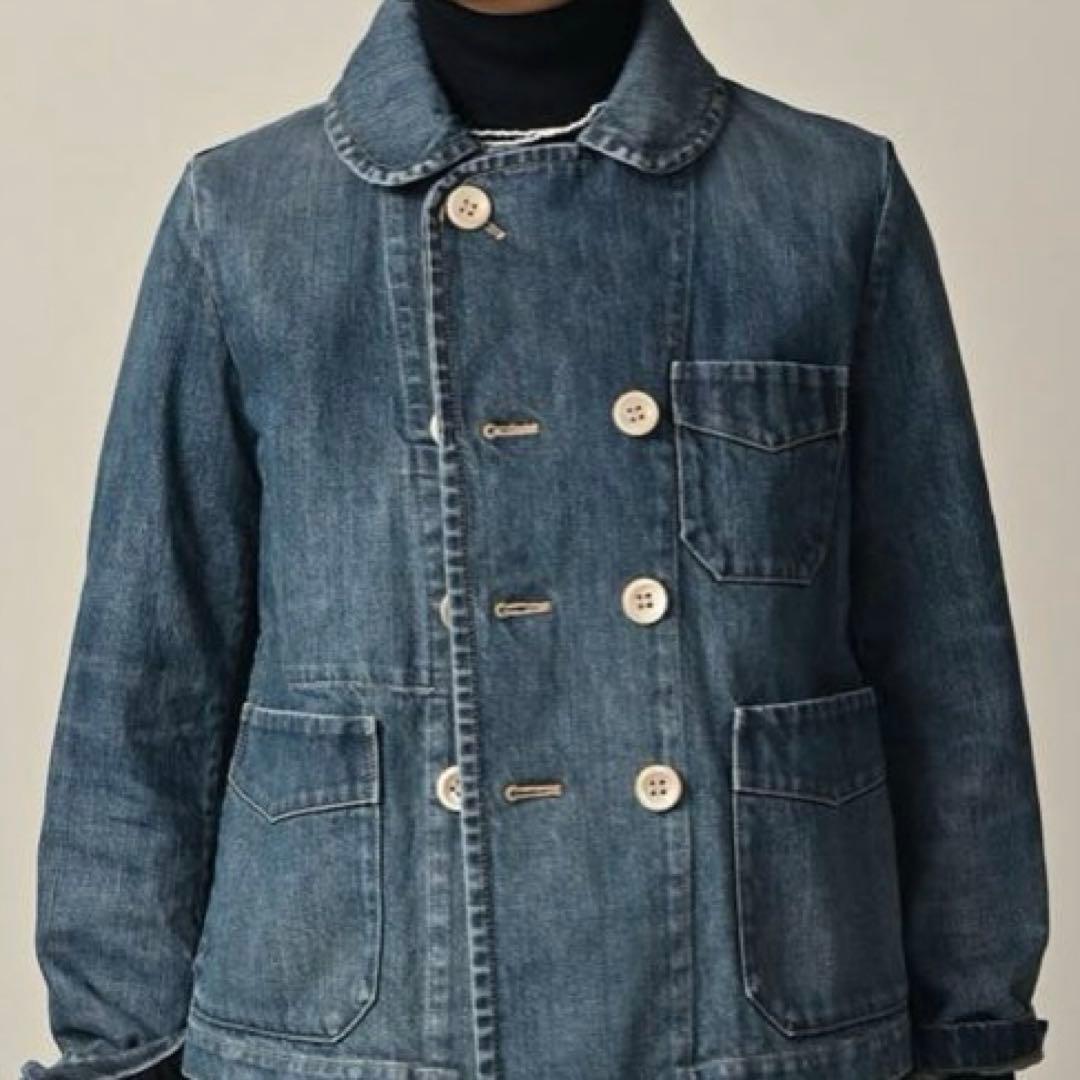 45r ライ麦デニムのアニーダブルジャケット（加工）
