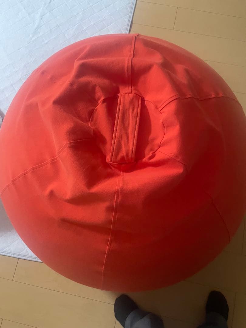 【引き取りのみ】ヨギボー　ポッド　レッド ビーズクッション 球形Yogibo