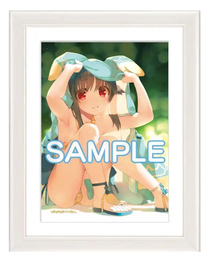 うたわれるもの ロストフラグ　甘露樹箔押しサイン入り描き下ろし　複製原画　ネコネ