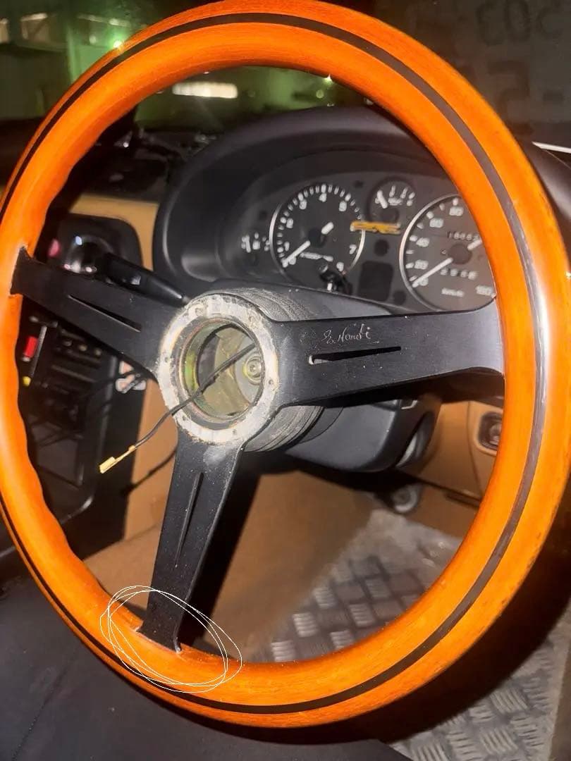 NA6CE Vスペ純正 ナルディ、ホーンボタン