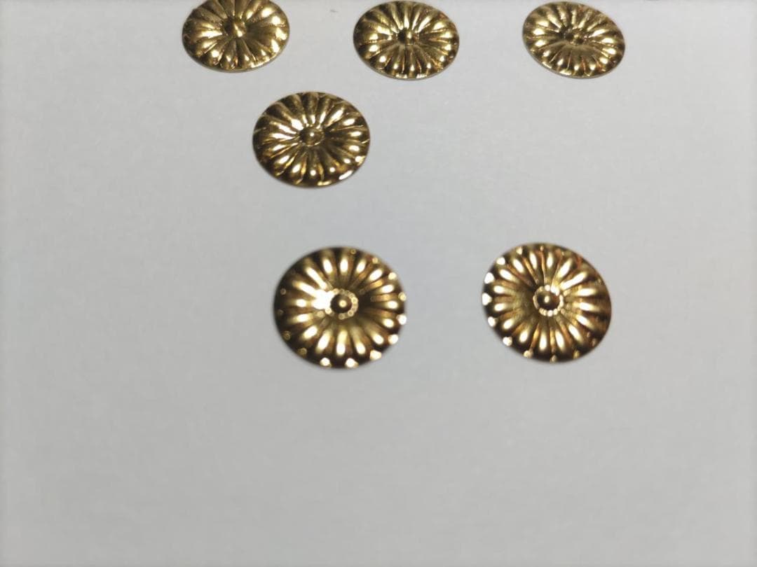 特別価格！【菊紋金具】4分ｘ220枚 （12ｍｍ）神殿、神輿、真鍮金具です。