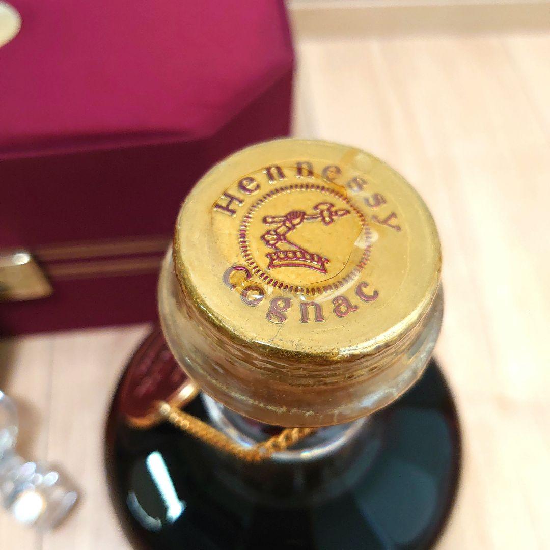 ヘネシーエクストラ バカラ クリスタル デキャンタ　替え栓・箱・冊子・タグあり