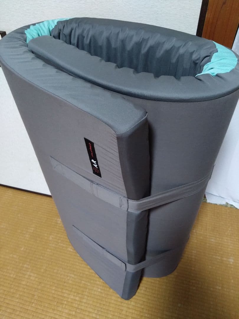 西川 エアー マットレス シングル 波形 ライトグリーン 足まくら付き