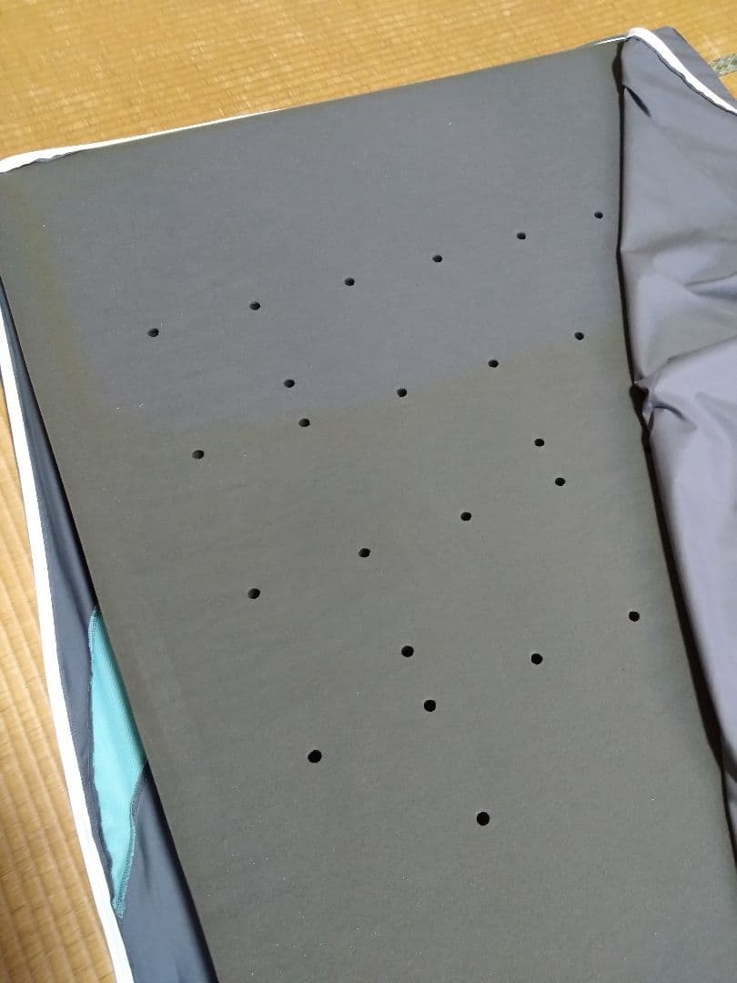 西川 エアー マットレス シングル 波形 ライトグリーン 足まくら付き